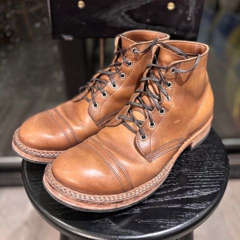 View photo of White's Semi-Dress in Horween Natural Chromexcel