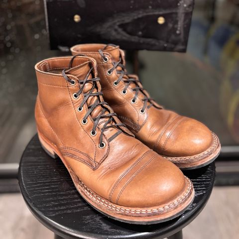 View photo of White's Semi-Dress in Horween Natural Chromexcel