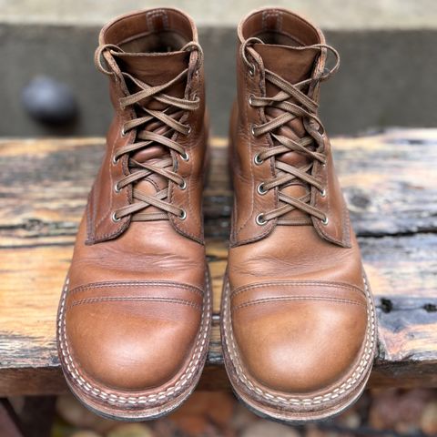 View photo of White's Semi-Dress in Horween Natural Chromexcel