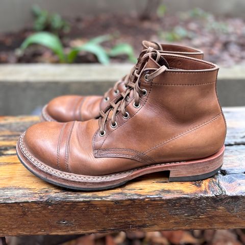 View photo of White's Semi-Dress in Horween Natural Chromexcel