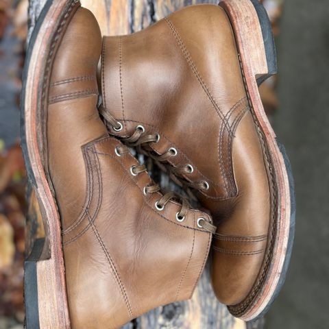 View photo of White's Semi-Dress in Horween Natural Chromexcel