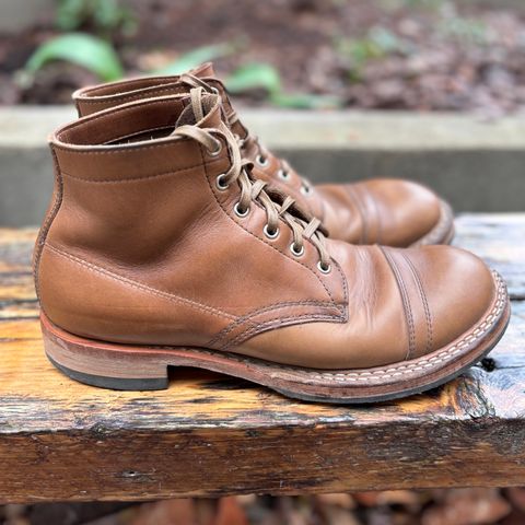 View photo of White's Semi-Dress in Horween Natural Chromexcel