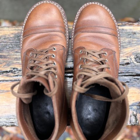 View photo of White's Semi-Dress in Horween Natural Chromexcel