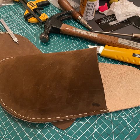 Home Made Slipper in S.B. Foot Brown Spitfire