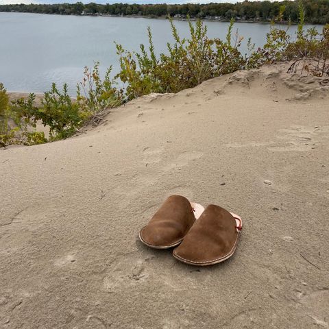 Home Made Slipper in S.B. Foot Brown Spitfire
