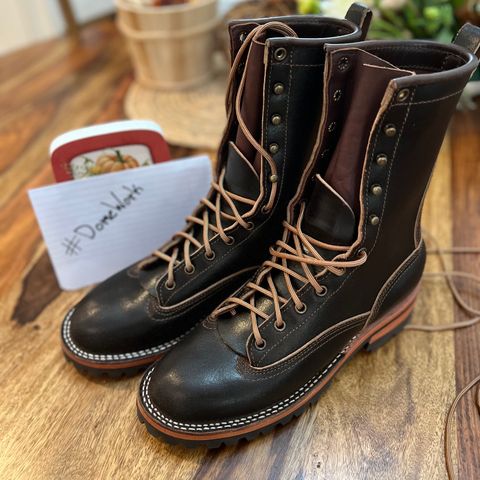 Nicks Lace To Toe in Horween Brown Waxed Flesh