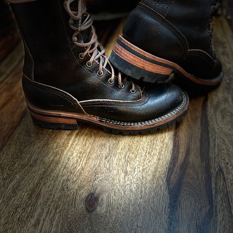 Nicks Lace To Toe in Horween Brown Waxed Flesh