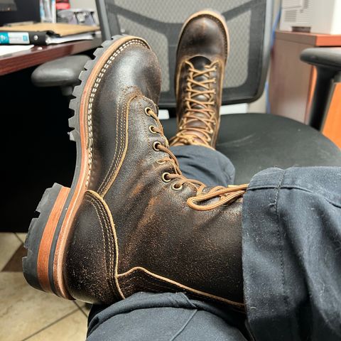 Nicks Lace To Toe in Horween Brown Waxed Flesh