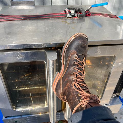 Nicks Lace To Toe in Horween Brown Waxed Flesh