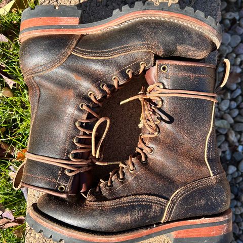 Nicks Lace To Toe in Horween Brown Waxed Flesh