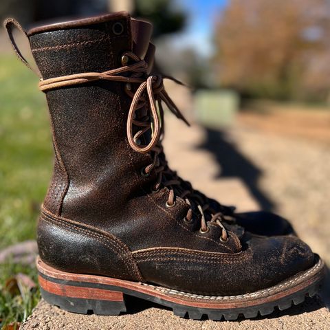 Nicks Lace To Toe in Horween Brown Waxed Flesh