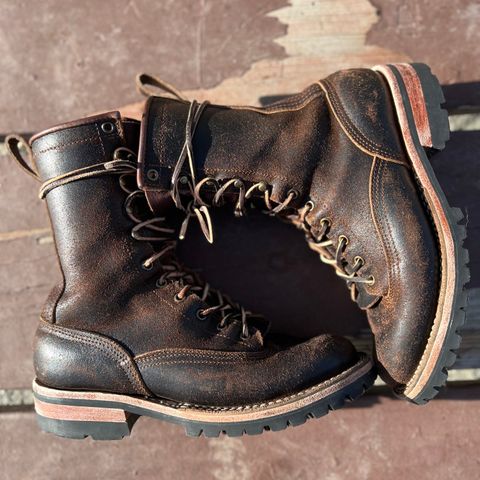 Nicks Lace To Toe in Horween Brown Waxed Flesh
