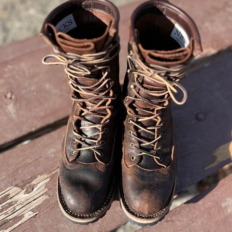 Nicks Lace To Toe in Horween Brown Waxed Flesh
