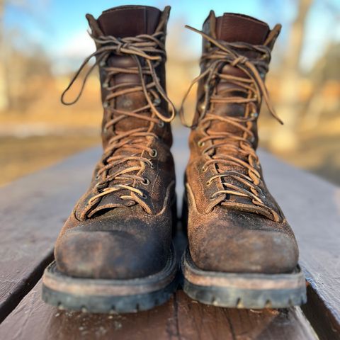 Nicks Lace To Toe in Horween Brown Waxed Flesh