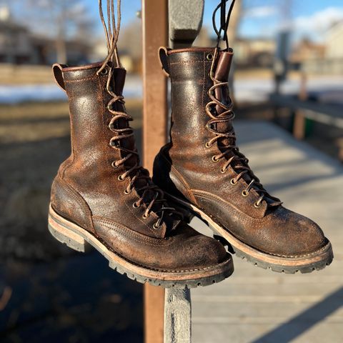 Nicks Lace To Toe in Horween Brown Waxed Flesh