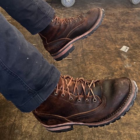Nicks Lace To Toe in Horween Brown Waxed Flesh