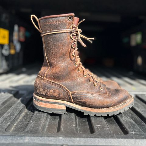 Nicks Lace To Toe in Horween Brown Waxed Flesh