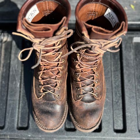Nicks Lace To Toe in Horween Brown Waxed Flesh