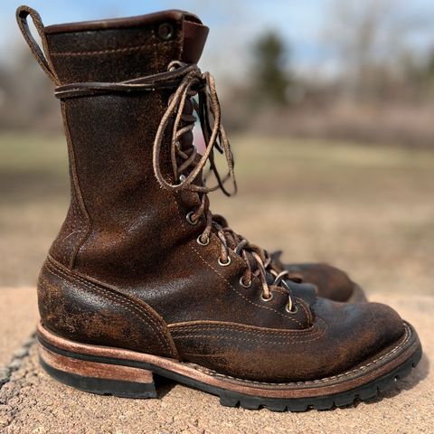 Nicks Lace To Toe in Horween Brown Waxed Flesh