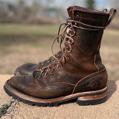 Nicks Lace To Toe in Horween Brown Waxed Flesh