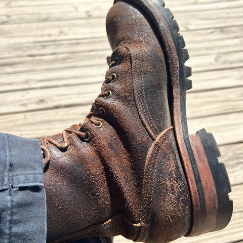 Nicks Lace To Toe in Horween Brown Waxed Flesh