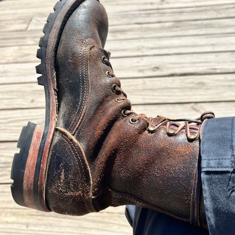Nicks Lace To Toe in Horween Brown Waxed Flesh
