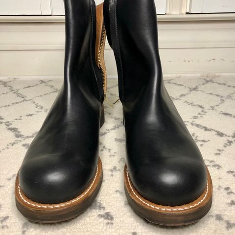 Rolling Dub Trio Casper Boot in Horween Black Teacore Chromexcel