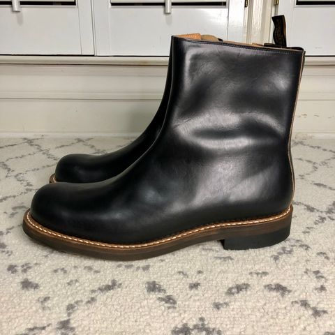 Rolling Dub Trio Casper Boot in Horween Black Teacore Chromexcel