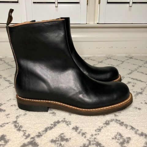 Rolling Dub Trio Casper Boot in Horween Black Teacore Chromexcel
