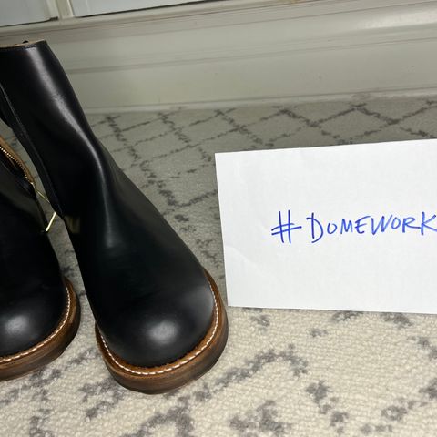 Rolling Dub Trio Casper Boot in Horween Black Teacore Chromexcel