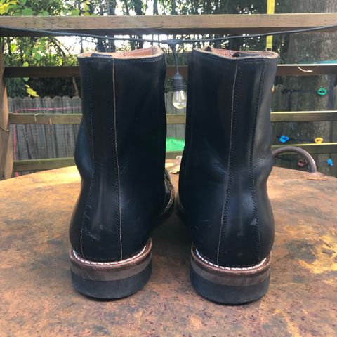 Rolling Dub Trio Casper Boot in Horween Black Teacore Chromexcel