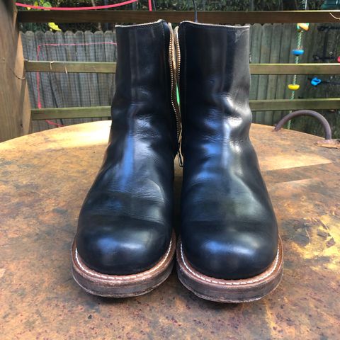 Rolling Dub Trio Casper Boot in Horween Black Teacore Chromexcel