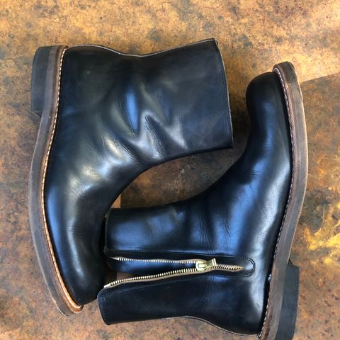 Rolling Dub Trio Casper Boot in Horween Black Teacore Chromexcel