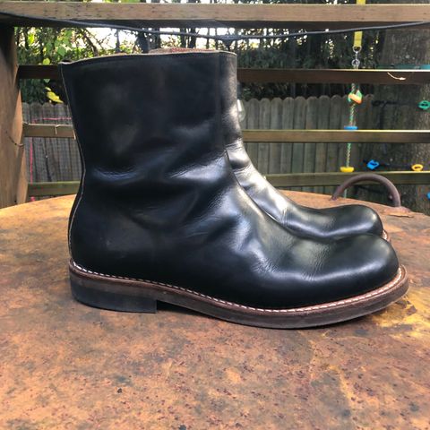 Rolling Dub Trio Casper Boot in Horween Black Teacore Chromexcel