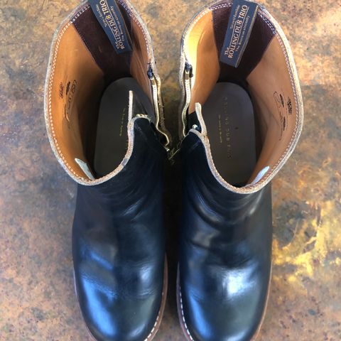 Rolling Dub Trio Casper Boot in Horween Black Teacore Chromexcel