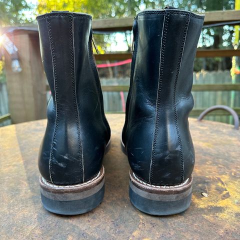 Rolling Dub Trio Casper Boot in Horween Black Teacore Chromexcel
