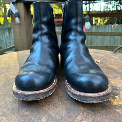Rolling Dub Trio Casper Boot in Horween Black Teacore Chromexcel