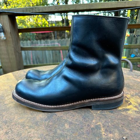Rolling Dub Trio Casper Boot in Horween Black Teacore Chromexcel