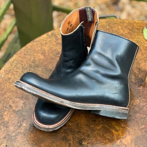 Rolling Dub Trio Casper Boot in Horween Black Teacore Chromexcel