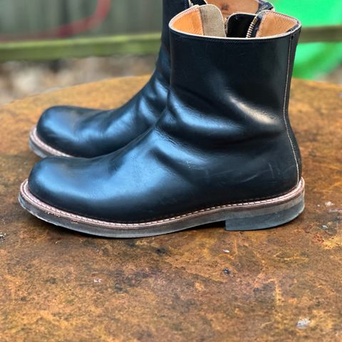 Rolling Dub Trio Casper Boot in Horween Black Teacore Chromexcel