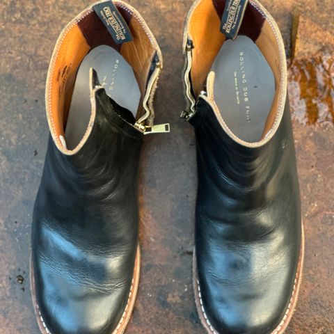 Rolling Dub Trio Casper Boot in Horween Black Teacore Chromexcel