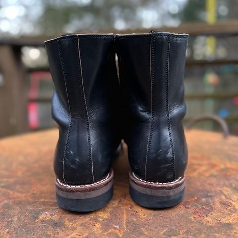 Rolling Dub Trio Casper Boot in Horween Black Teacore Chromexcel