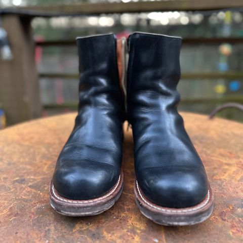 Rolling Dub Trio Casper Boot in Horween Black Teacore Chromexcel