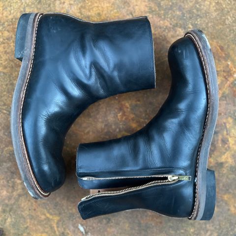 Rolling Dub Trio Casper Boot in Horween Black Teacore Chromexcel