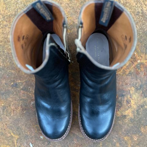Rolling Dub Trio Casper Boot in Horween Black Teacore Chromexcel