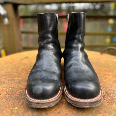 Rolling Dub Trio Casper Boot in Horween Black Teacore Chromexcel