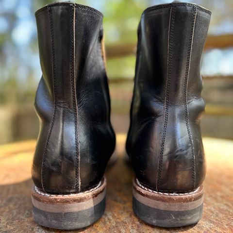 Rolling Dub Trio Casper Boot in Horween Black Teacore Chromexcel
