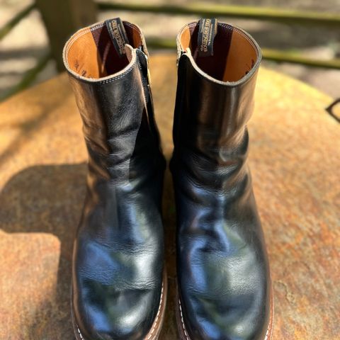 Rolling Dub Trio Casper Boot in Horween Black Teacore Chromexcel
