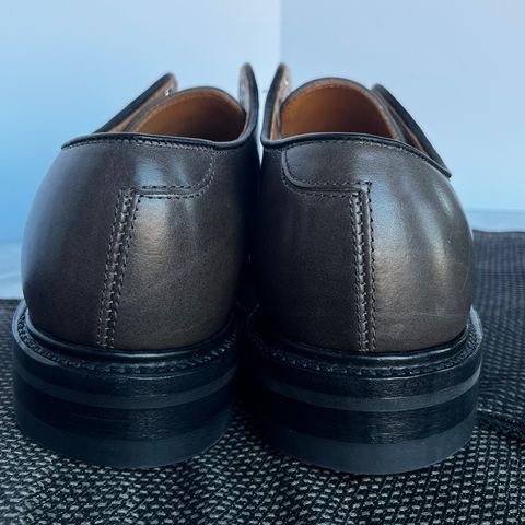 View photo of Viberg Derby Shoe in C.F. Stead Winter Smoke Classic Calf