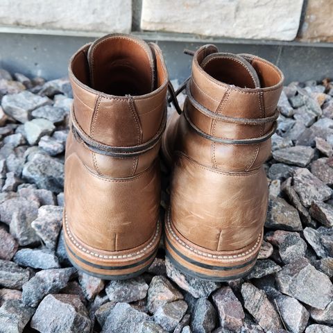 View photo of Grant Stone Diesel Boot in Horween Dune Chromexcel